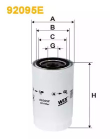 WIX FILTERS 92095e -  Фильтр масляный двигателя